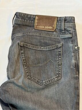 Jacob Cohen Men's Gray Denim Jeans made in Italy 34 29